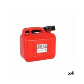 Serbatoio per Carburante con Imbuto Continental Self Rosso 5 L (4 Unità) 5 L
