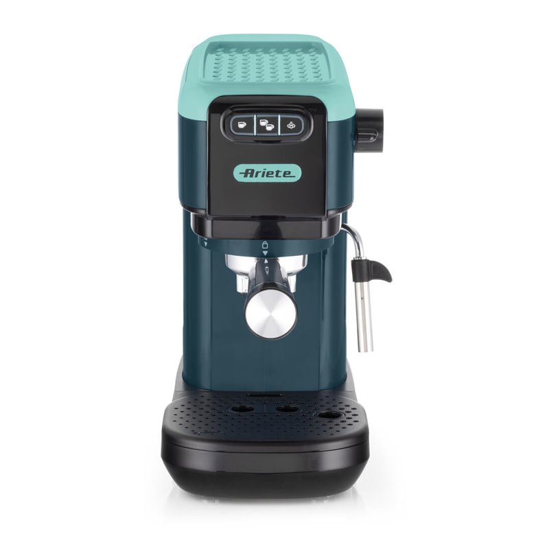 Ariete 1399 Macchina da caffè espresso Light Aquamarine, Per polvere e cialde ESE, 1300 W, Capacità 1,1L, 15 bar di pressione, F