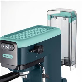 Ariete 1399 Macchina da caffè espresso Light Aquamarine, Per polvere e cialde ESE, 1300 W, Capacità 1,1L, 15 bar di pressione, F