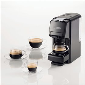 Ariete 1304/1 Macchina da caffè a cassetti, 1350W, Capacità serbatoio 0,7L, Pressione 19 bar, 2 tipologie di caffè, Capsule Nesp