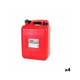 Serbatoio per Carburante con Imbuto Continental Self Rosso 10 L (4 Unità)