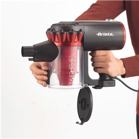 Ariete 2759 Handy Force RBT - Scopa Elettrica con Filo - Aspirapolvere e Aspirabriciole - Tecnologia Ciclonica Senza Sacco - 2 S