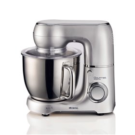Ariete 1583 Gourmet Essence, Impastatrice Planetaria, Impasta, Monta e Amalgama, 1300W, Capacità 5,2L, 2 fruste e 1 gancio, 10 v