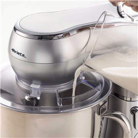 Ariete 1583 Gourmet Essence, Impastatrice Planetaria, Impasta, Monta e Amalgama, 1300W, Capacità 5,2L, 2 fruste e 1 gancio, 10 v