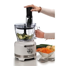 Ariete 1782 Gourmet Pro Moderna, Robot da cucina, Tritatutto 3L, Frullatore 2L, 2 velocità + Pulse, Set di lame + Disco in accia