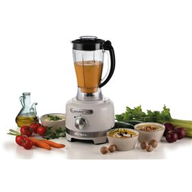 Ariete 1782 Gourmet Pro Moderna, Robot da cucina, Tritatutto 3L, Frullatore 2L, 2 velocità + Pulse, Set di lame + Disco in accia