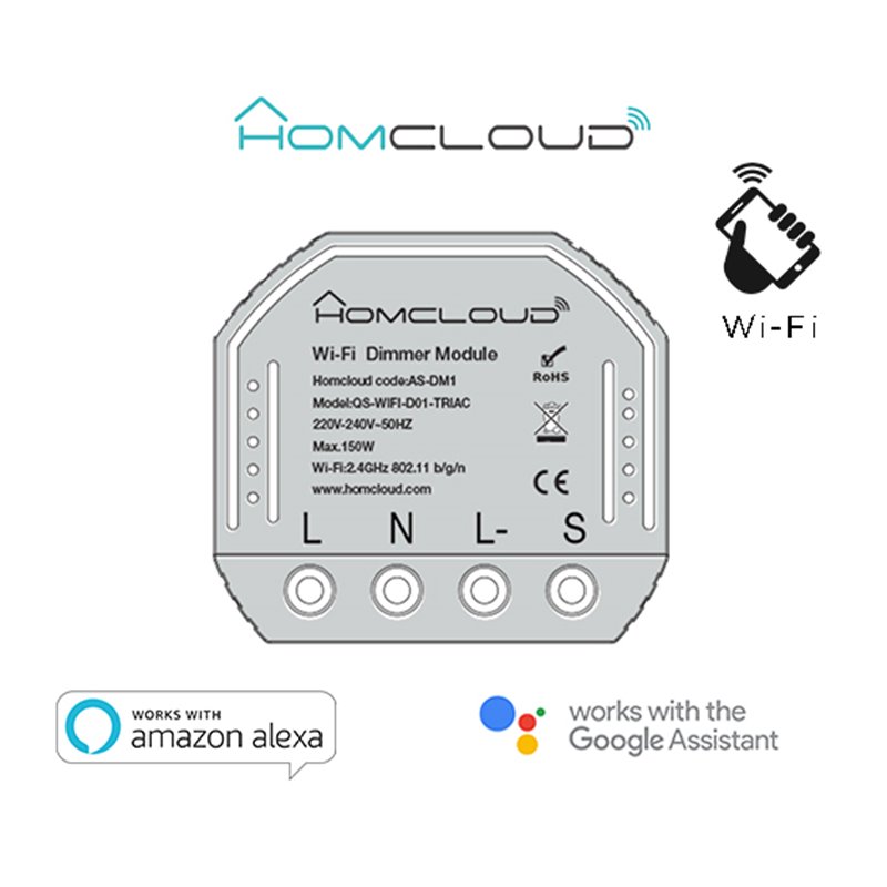 Modulo Dimmer 1CH Wi-Fi da incasso Modulo Dimmer 1CH Wi-Fi da incasso