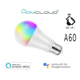 Lampadina Wi-Fi + Bluetooth RGB+Bianco caldo E27 A60 dimm