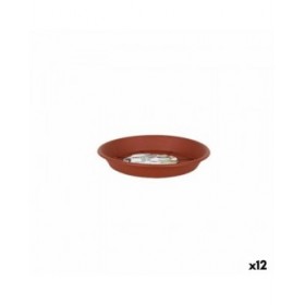 Piatto per Vaso Dem Greentime Marrone ø 14 x 2 cm (12 Unità)
