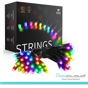 Stringa di Luci decorative a Led Smart OUTDOOR RGB-IC Wi-Fi+Bluetooth 10M IP65