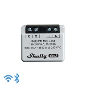 Shelly Mini PM Gen3 - Solo misurazione consumi Wi-FI/BT (no relÃ¨/no input) Gen3