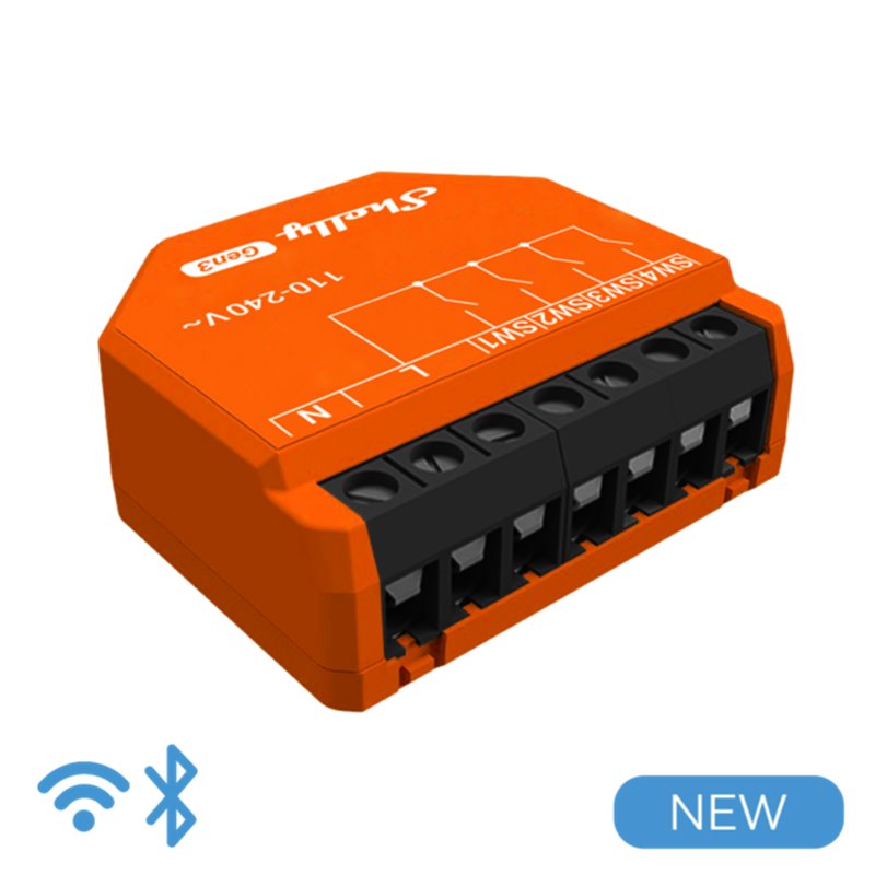 Shelly I4 Gen3 - Smart Control 4 input AC WiFi/BT/Matter Shelly I4 Gen3 - Smart Control 4 input AC WiFi/BT/Matter