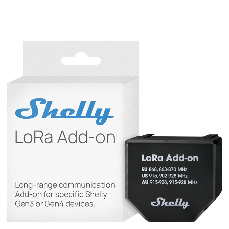 Shelly LoRa Add-on | Modulo Add-on via radio connessione 5KM