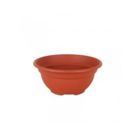 Vaso Dem Greentime Rotonda Ciotola Marrone ø 20 x 9 cm (12 Unità)