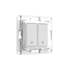 Shelly Wall Switch 2 - Pulsanti filari da parete 2 tasti bianco con supp relÃ¨