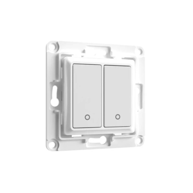 Shelly Wall Switch 2 - Pulsanti filari da parete 2 tasti bianco con supp relÃ¨