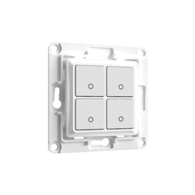 Shelly Wall Switch 4 - Pulsanti filari da parete 4 tasti bianco con supp relÃ¨
