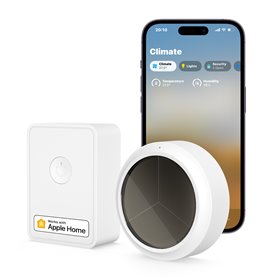 Meross KIT Sensore Temperatura&UmiditÃ  Smart  RF + Hub Wi-Fi - Apple HomeKit
