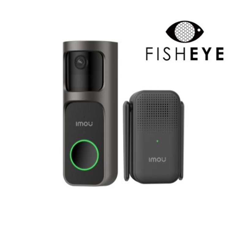 Kit Imou Videocampanello 3S a batteria 2.5K con lente FISHEYE + cicalin wireless