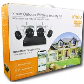Imou KITÂ Videoregistratore di rete a 4 CH NVR 1080p Wireless+Â 4Telecamere+HD 1TB