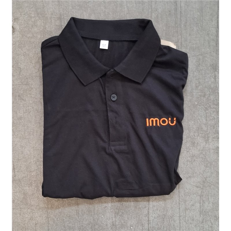 IMOU Maglietta Polo nera 1pz