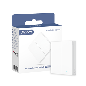 Aqara Interruttore/Pulsante remoto doppioÂ Smart senza filiÂ H1
