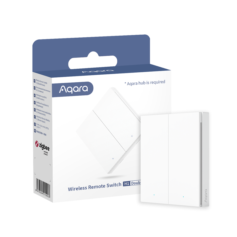 Aqara Interruttore/Pulsante remoto doppioÂ Smart senza filiÂ H1