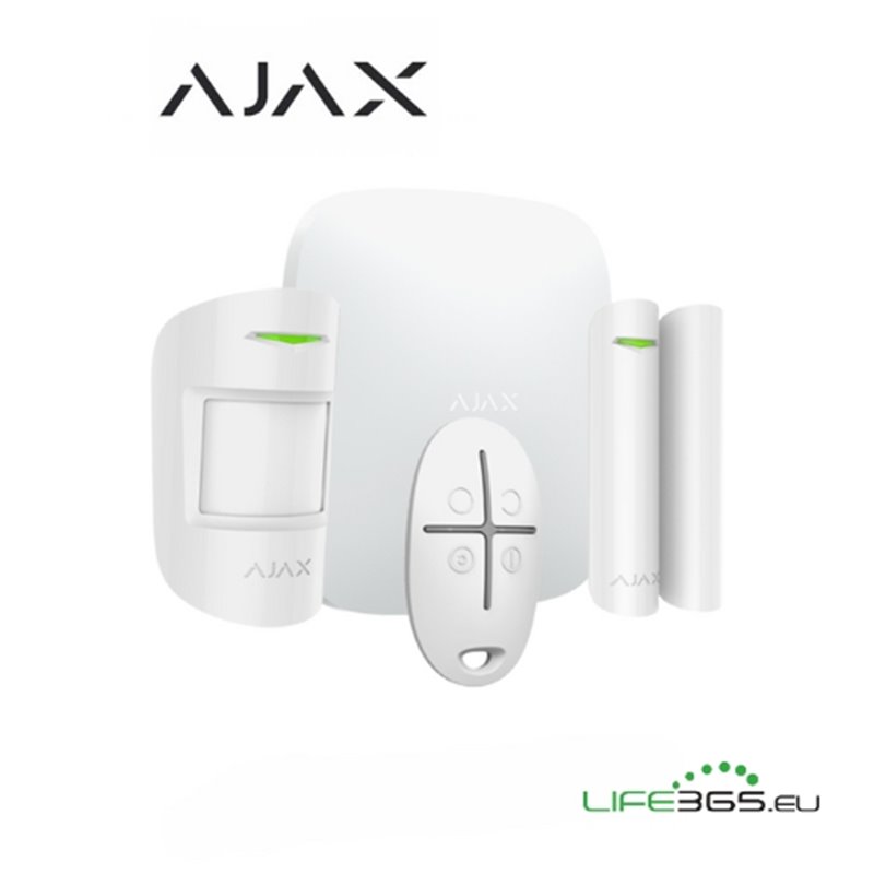 Ajax Kit di base 4G (StarterKit 4G) bianco + SIM AJAX DA  ATTIVARE INCLUSA