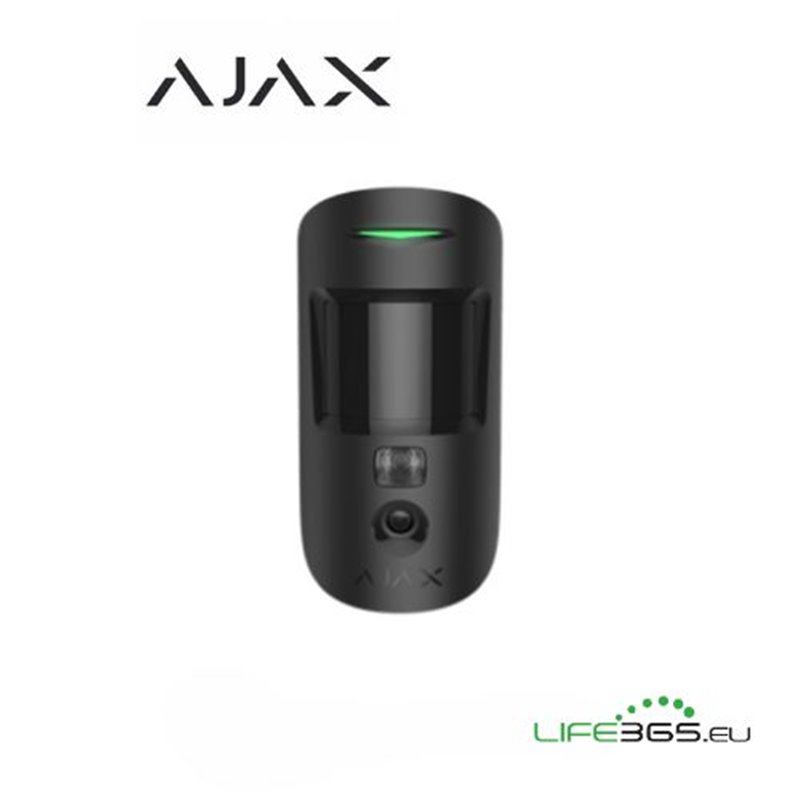 Ajax Sensore di movimento da esterno con fotocamera (MotionCam) da esterno nero