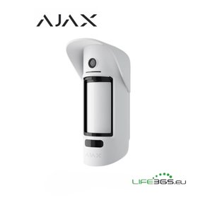 Ajax Sensore di movimento da esterno con fotocamera (MotionCam) da esterno bianc