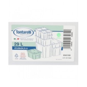 Scatola portaoggetti con coperchio Tontarelli Linea box 47 x 36 x 24,5 cm (6 Unità)