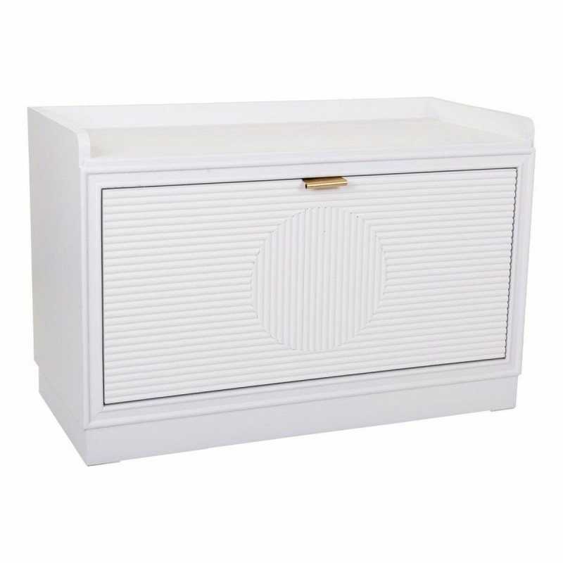 Panca Alexandra House Living Dorato Legno MDF 38 x 53 x 80 cm Scarpiera