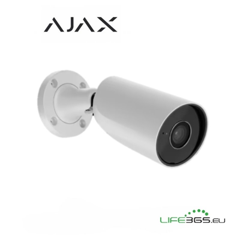 Ajax Telecamera Bullet IP PoE (BulletCam) (5 Mp/2.8 mm) bianco