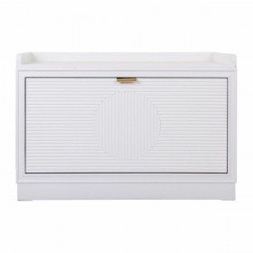 Panca Alexandra House Living Dorato Legno MDF 38 x 53 x 80 cm Scarpiera