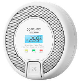 X-Sense Sensore CO-Monossido di Carbonio Autonomo a batteria sostituibile