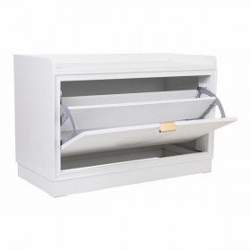 Panca Alexandra House Living Dorato Legno MDF 38 x 53 x 80 cm Scarpiera