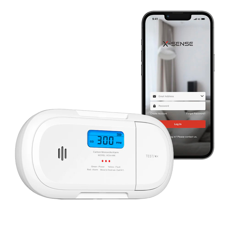 X-Sense Sensore CO-Monossido Wi-Fi a batteria sostituibile