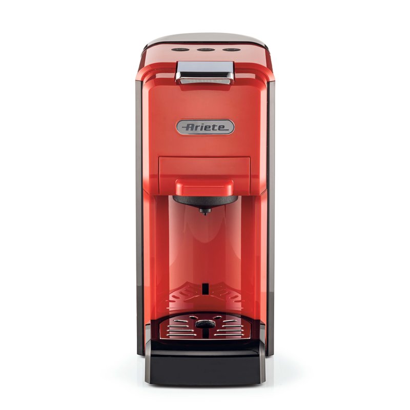 Ariete 1304/1 Macchina da caffè a cassetti, 1350W, Capacità serbatoio 0,7L, Pressione 19 bar, 3 tipologie di cassetto, Cialde e 