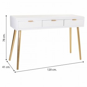 Ingresso con Cassetti Alexandra House Living Dorato Legno MDF 41 x 78 x 120 cm