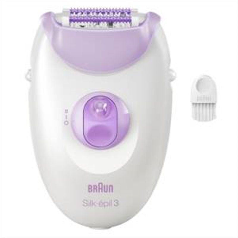 Braun Epilatore Elettrico Silk-épil 3 SE3000 Viola/Bianco - 