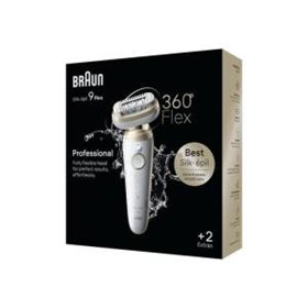 Braun Epilatore Elettrico Silk-épil 9 Flex SES9011 Bianco/Oro - 