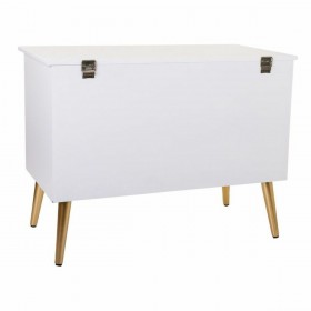 Cassapanca Alexandra House Living Dorato Legno MDF 41 x 62 x 83 cm