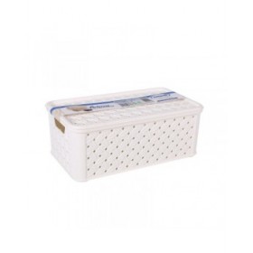Scatola portaoggetti con coperchio Tontarelli Arianna Plastica Bianco 4 L 29 x 16,6 x 11,2 cm (8 Unità)