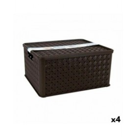 Scatola portaoggetti con coperchio Tontarelli Arianna 33,5 x 29,5 x 16,5 cm (4 Unità)