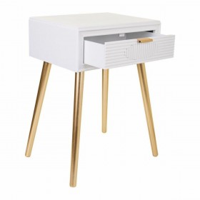 Comodino Alexandra House Living Dorato 39 x 67 x 47 cm