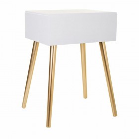 Comodino Alexandra House Living Dorato 39 x 67 x 47 cm