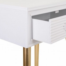 Comodino Alexandra House Living Dorato 39 x 67 x 47 cm