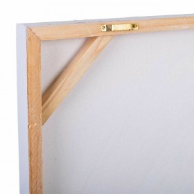 Quadro Alexandra House Living Tela Legno di abete 80 x 3 x 80 cm