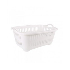 Cesto per i Panni Sporchi Tontarelli Cover line Con manici Plastica Bianco 62,5 x 44,5 x 27,5 cm (12 Unità)