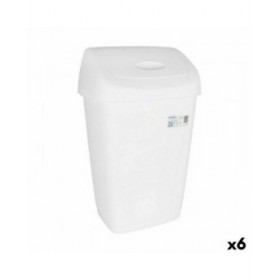 Cestino Tontarelli Aurora Oscillante Bianco 50 L (6 Unità)